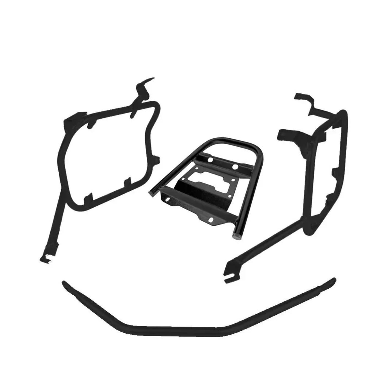 Heckgepäckträger Für CRF1100L Für Afrika Für Twin Für Abenteuer Für Sport 2020-2023 Gepäckhalterung Motorradtaschen Rack Case Holder Motorrad Gepäckträger(Black One Set) von ZHANGZHENGYAO