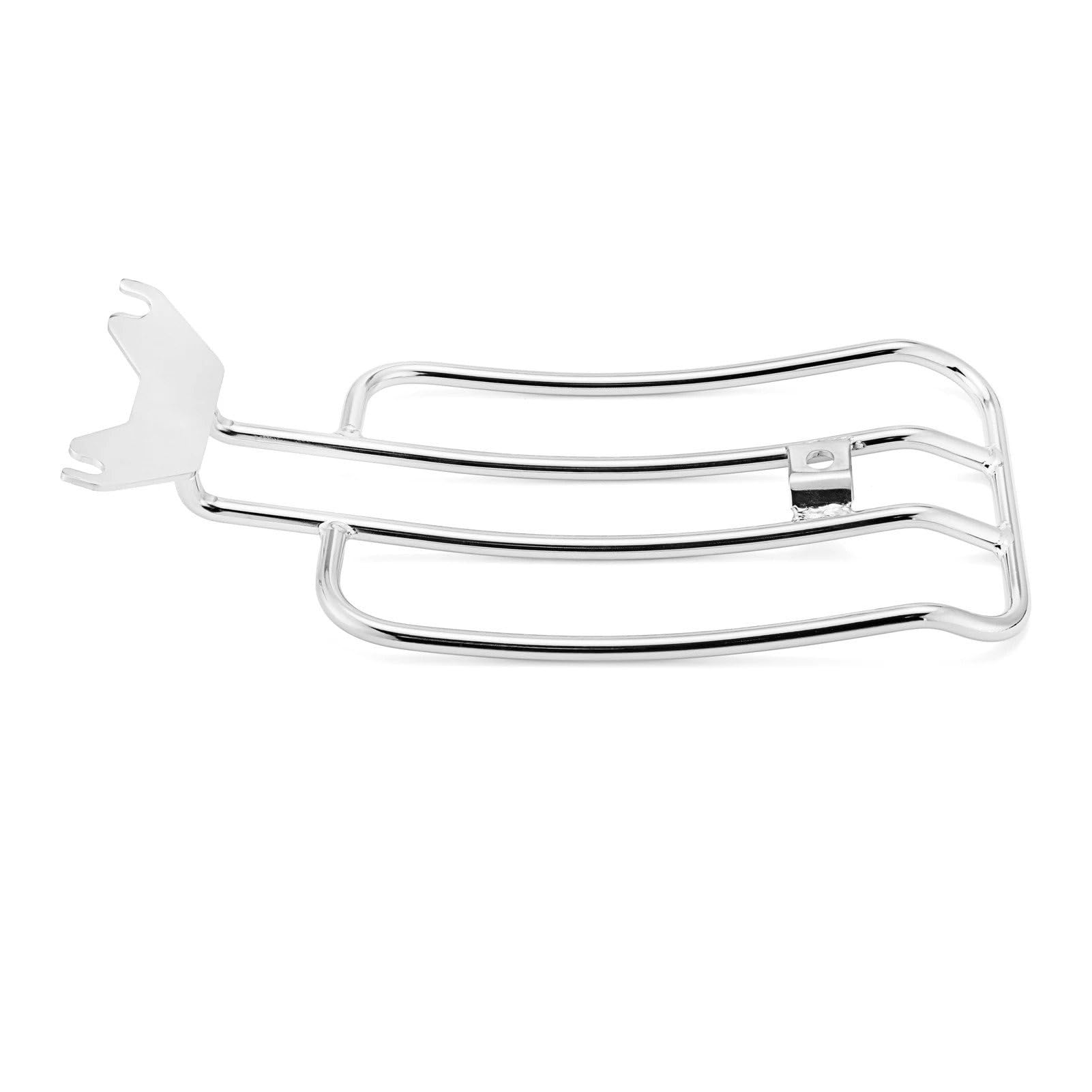 Heckgepäckträger Für Softail Für Breakout Für FXBR Für FXBRS Für Fat Für Boy 2013-2024 Motorradsitz Gepäckträgerhalterung Motorrad Gepäckträger(Silber) von ZHANGZHENGYAO