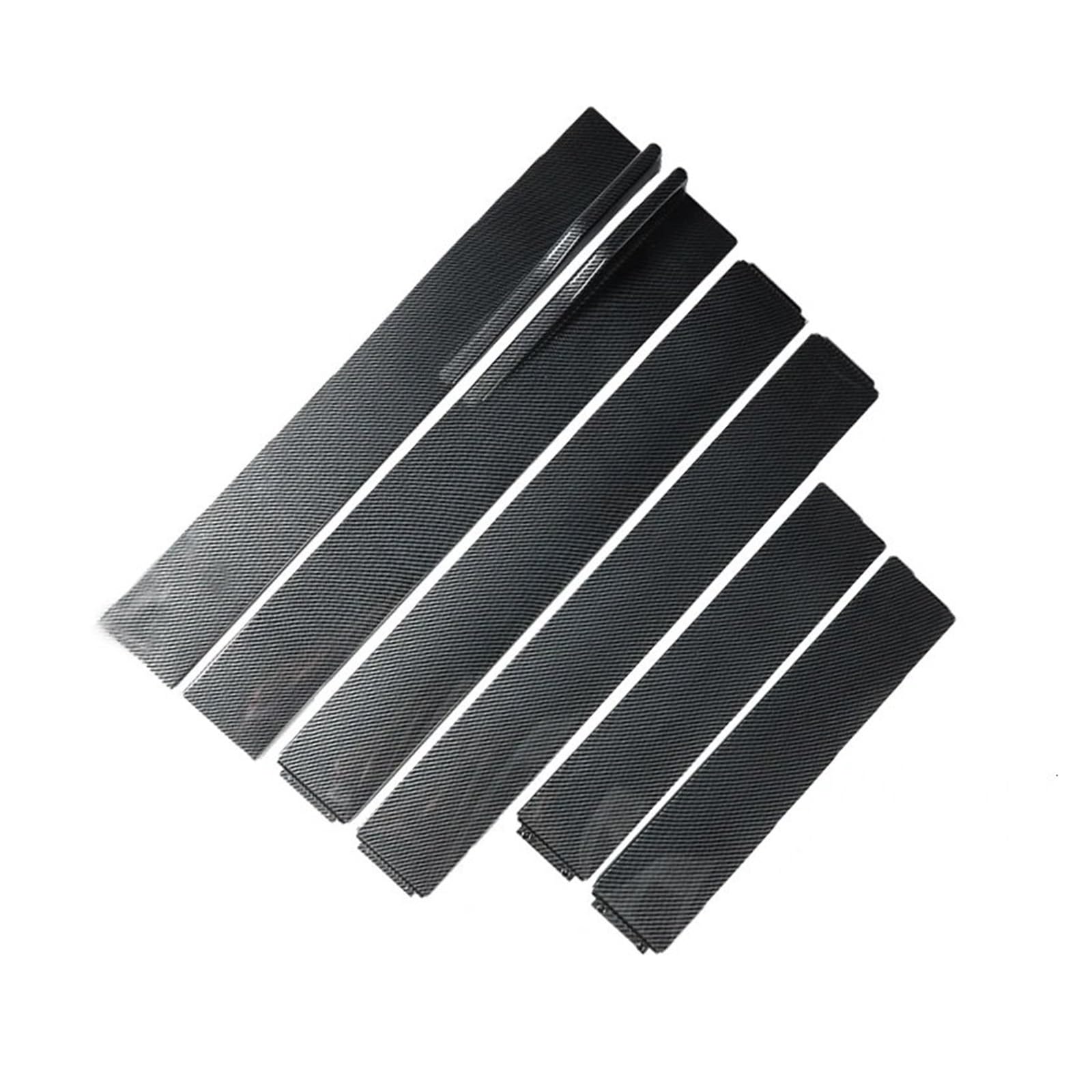Seitenschweller 2M/2,2M Auto Universal Seitenschweller Verlängerung Rocker Panels Lip Splitter 6PCS Seite Spoiler ABS Auto-Seitenschweller(Carbon fiber 2.2m) von ZHANGZHENGYAO