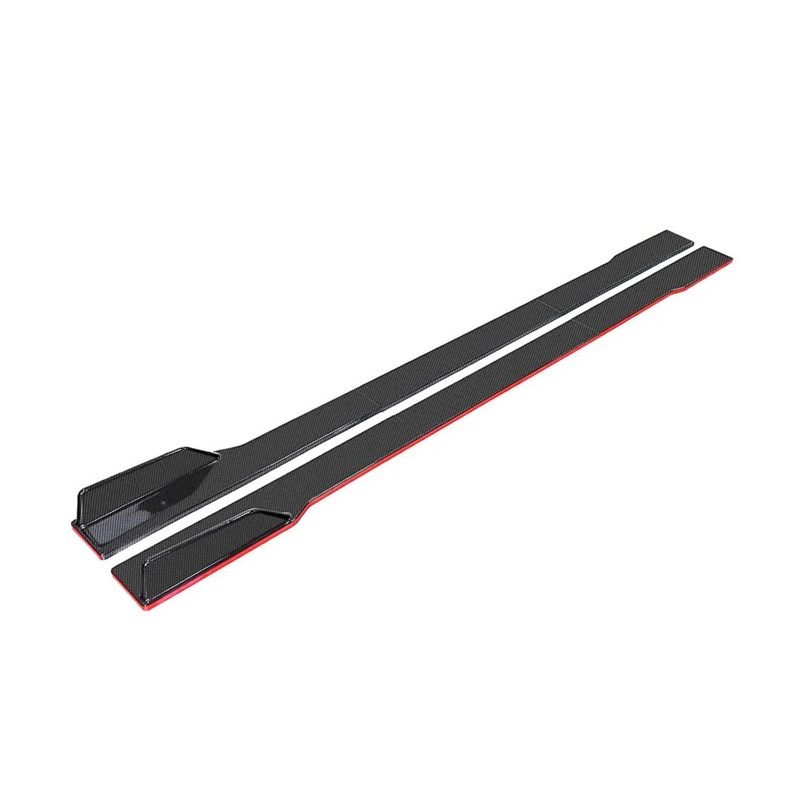 Seitenschweller 2M/2,2M Auto Universal Seitenschweller Verlängerung Rocker Panels Lip Splitter 6PCS Seite Spoiler ABS Auto-Seitenschweller(Carbon red 2m) von ZHANGZHENGYAO