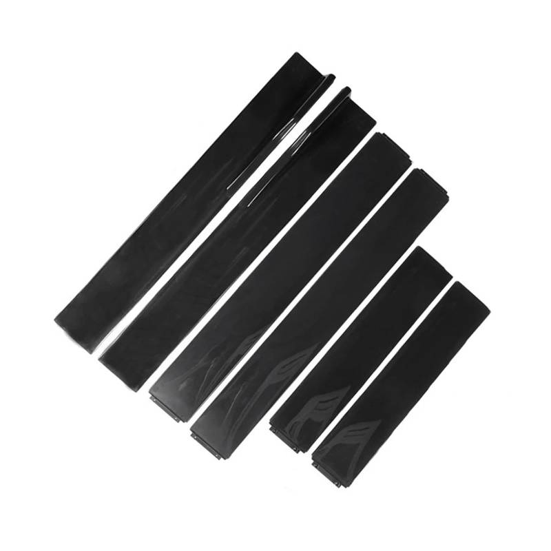 Seitenschweller 2M/2,2M Auto Universal Seitenschweller Verlängerung Rocker Panels Lip Splitter 6PCS Seite Spoiler ABS Auto-Seitenschweller(Shiny black 2.2m) von ZHANGZHENGYAO