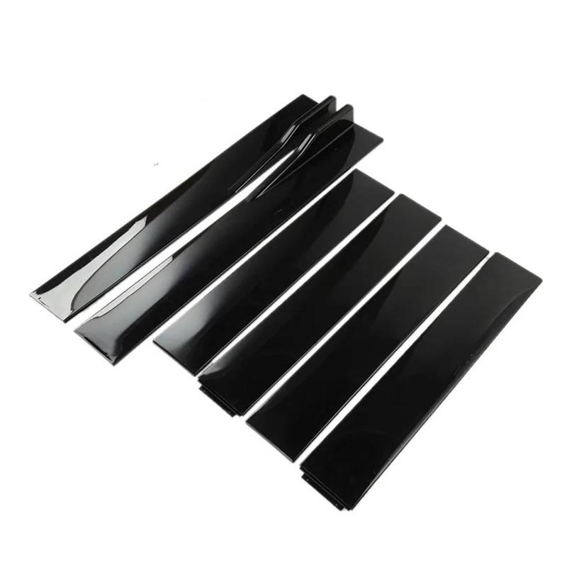 Seitenschweller 2M/2,2M Auto Universal Seitenschweller Verlängerung Rocker Panels Lip Splitter 6PCS Seite Spoiler ABS Auto-Seitenschweller(Shiny black 2m) von ZHANGZHENGYAO