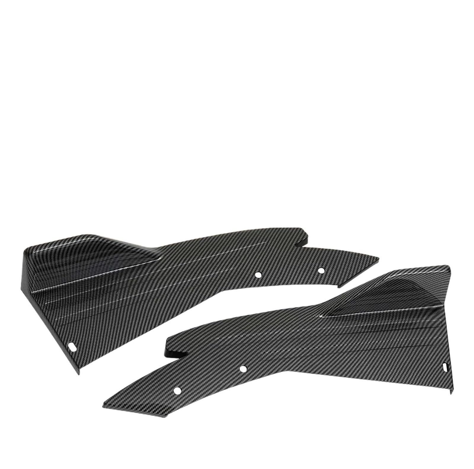Seitenschweller Für Benz Für C300 2008-2021 Auto Heck-Stoßfänger Spoiler Lip Splitter Diffusor Body Kit Side Rock Protector Covers Auto-Seitenschweller(Carbon Fiber) von ZHANGZHENGYAO