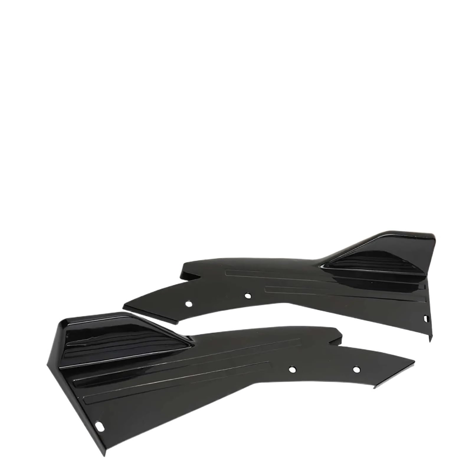 Seitenschweller Für Benz Für C300 2008-2021 Auto Heck-Stoßfänger Spoiler Lip Splitter Diffusor Body Kit Side Rock Protector Covers Auto-Seitenschweller(Schwarz) von ZHANGZHENGYAO