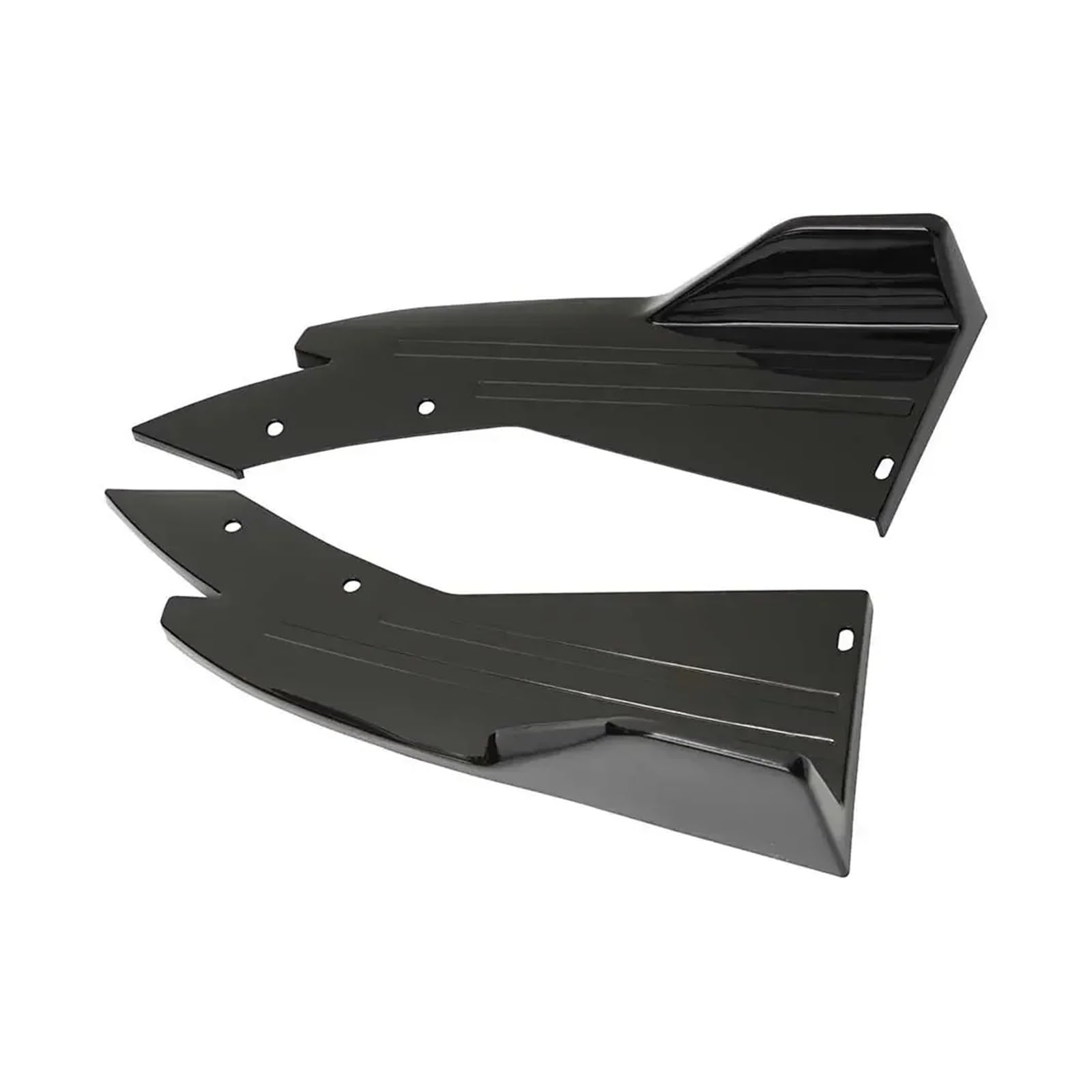 Seitenschweller Für E46 E90 Für 325i 335i 330i Für M3 Hinten Diffusor Splitter Spoiler Canards Seite Röcke Abdeckung Trim Auto-Seitenschweller(Schwarz) von ZHANGZHENGYAO