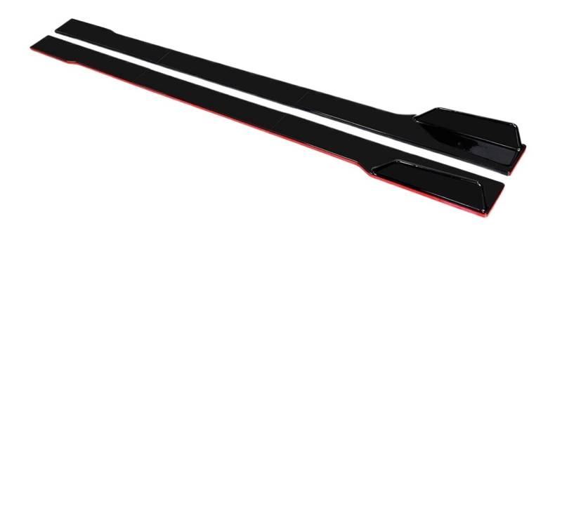 Seitenschweller Für Hyundai Für Veloster Für Turbo 2011-2018 78,7 "Auto Seite Rock Spoiler Lip Rocker Panel Extensions Körper Kit Auto-Seitenschweller(Black with Red side) von ZHANGZHENGYAO