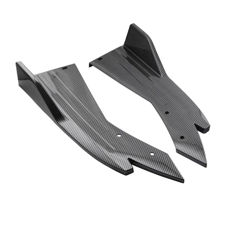 Seitenschweller Für KIA Für Stinger Für GT 2018-2024 2PCS Diffusor Splitter Canard Protector Front Spoiler Body Kit Auto-Seitenschweller(Carbon Fiber) von ZHANGZHENGYAO