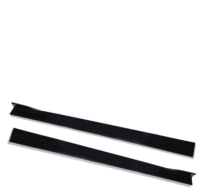Seitenschweller Für Lexus Für RC350 Für RC300 Für F 2015-2022 78,7 "Auto Seite Rock Splitter Spoiler Lippe Rocker Panel Extensions Körper Kit Auto-Seitenschweller(Schwarz) von ZHANGZHENGYAO