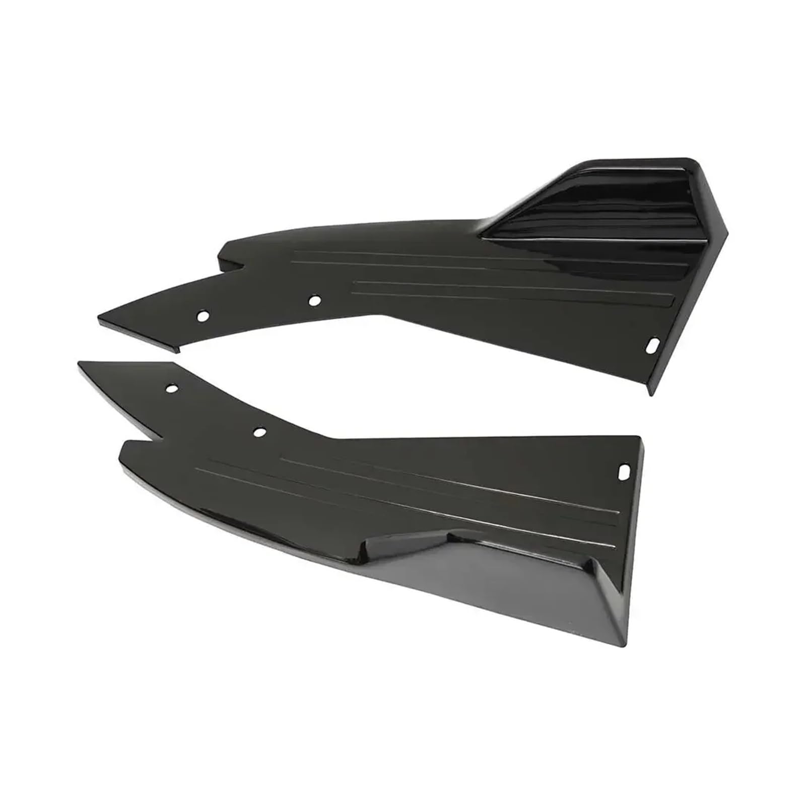 Seitenschweller Für Nissan Für 350Z Für 370z Auto Hinten Diffusor Splitter Spoiler Canards Seite Röcke Abdeckung Trim Auto-Seitenschweller(Schwarz) von ZHANGZHENGYAO