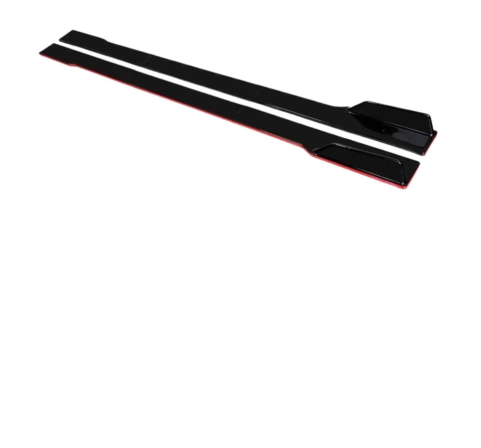 Seitenschweller Für S2000 2000–2019 78,7 Zoll Seitenschweller Splitter Spoilerlippe Rocker-Panel-Erweiterungen Body-Kit Auto-Stoßstangen Auto-Seitenschweller(Black with Red side) von ZHANGZHENGYAO