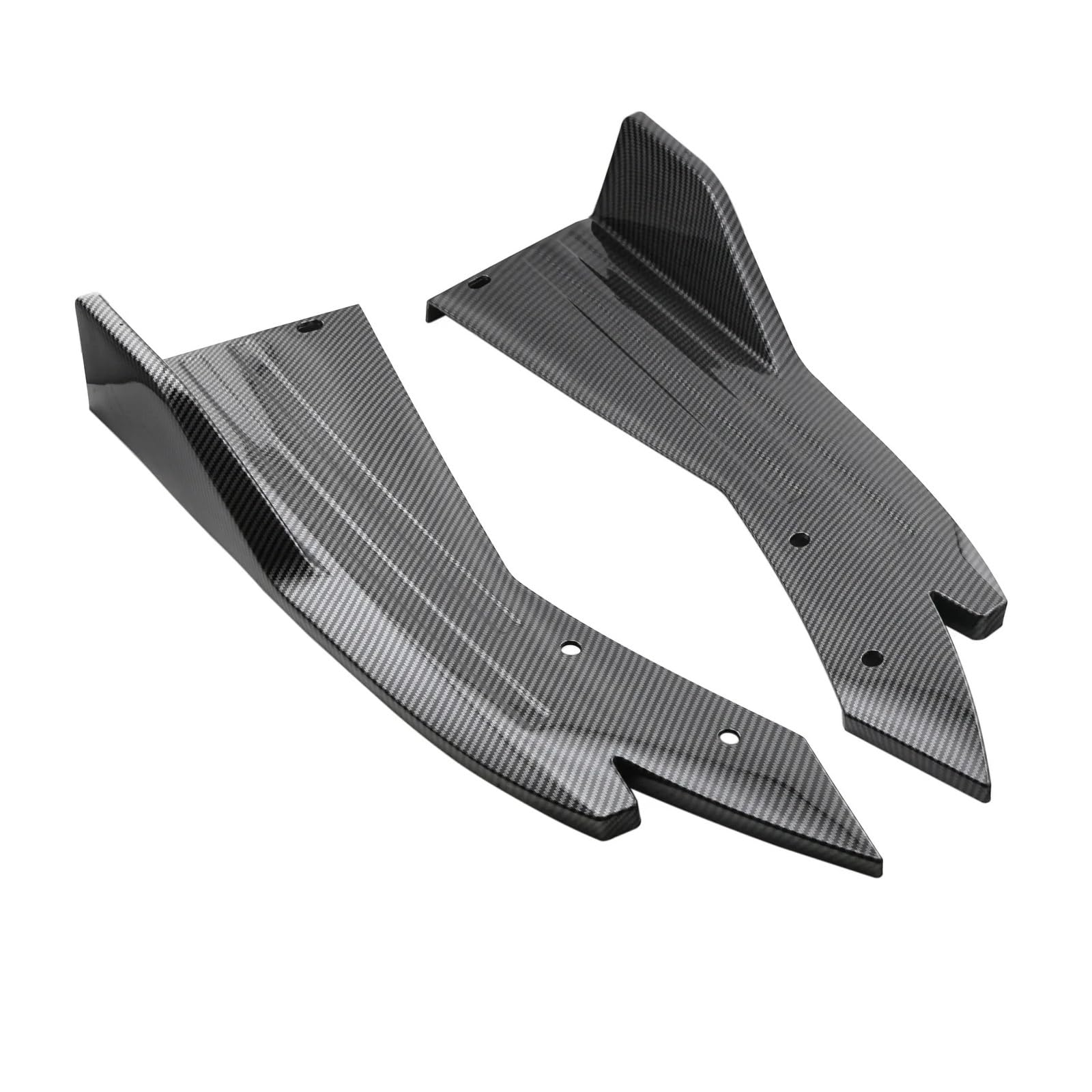 Seitenschweller Für Toyota Für Camry 2018-2022 Universal Hinten Stoßdämpfer-schutz Canards Splitter Seite Rock Schutz Body Kits 48 Cm Auto-Seitenschweller(Carbon Fiber Look) von ZHANGZHENGYAO
