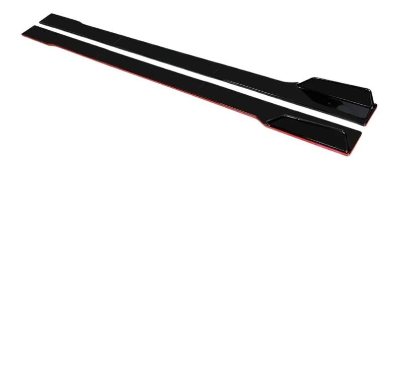 Seitenschweller Für Toyota Für Matrix 2003-2014 78,7 "Auto Seite Rock Splitter Spoiler Lip Rocker Panel Extensions Körper Kit Auto Stoßstangen Auto-Seitenschweller(Black with Red side) von ZHANGZHENGYAO
