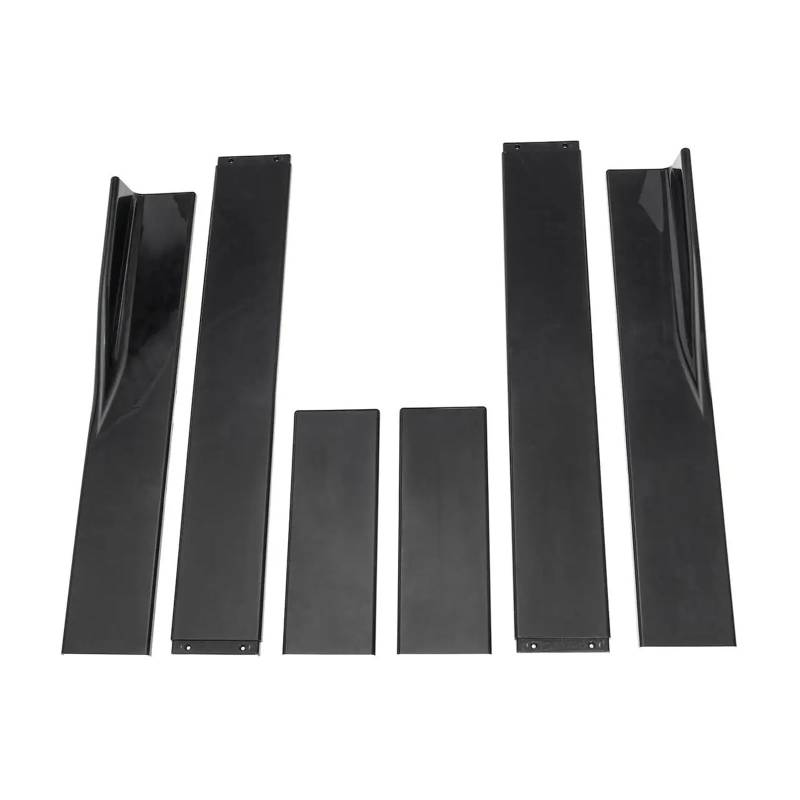 Seitenschweller Für VW Für Passat Für B7 Limousine 86,6 "Seite Rock Universal Splitter Schürze Winglet Body Kit Auto Zubehör Auto-Seitenschweller(86.6inch Black) von ZHANGZHENGYAO