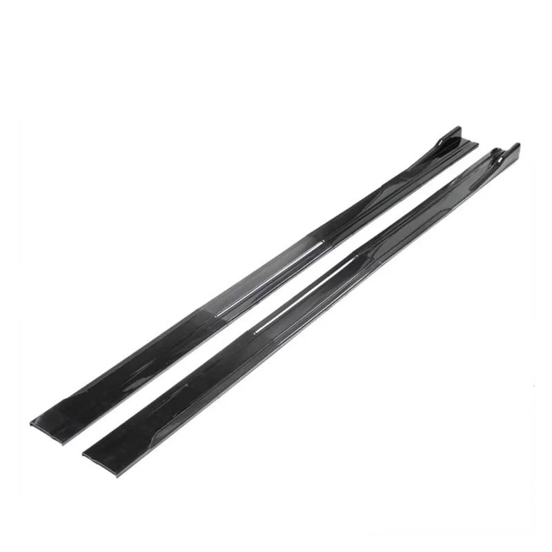 Seitenschweller Für VW Für Polo Für GOLF Für Mk5 Für Mk6 Für Mk7 Für Jetta 2,2 M Seitenschweller Verlängerung Rocker Splitter Diffusor Winglet Auto-Seitenschweller(Glossy Black) von ZHANGZHENGYAO