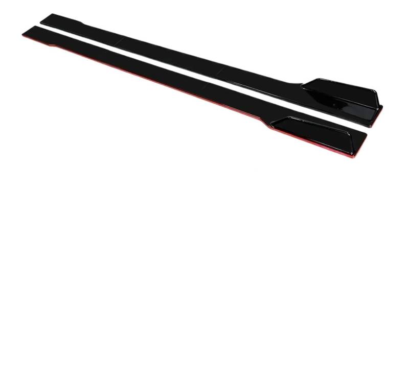 Seitenschweller Für Z4 Für E89 2003-2022 78,7 "Auto Seite Rock Splitter Spoiler Lip Rocker Panel Extensions Body Kit Auto-Seitenschweller(Black with Red side) von ZHANGZHENGYAO