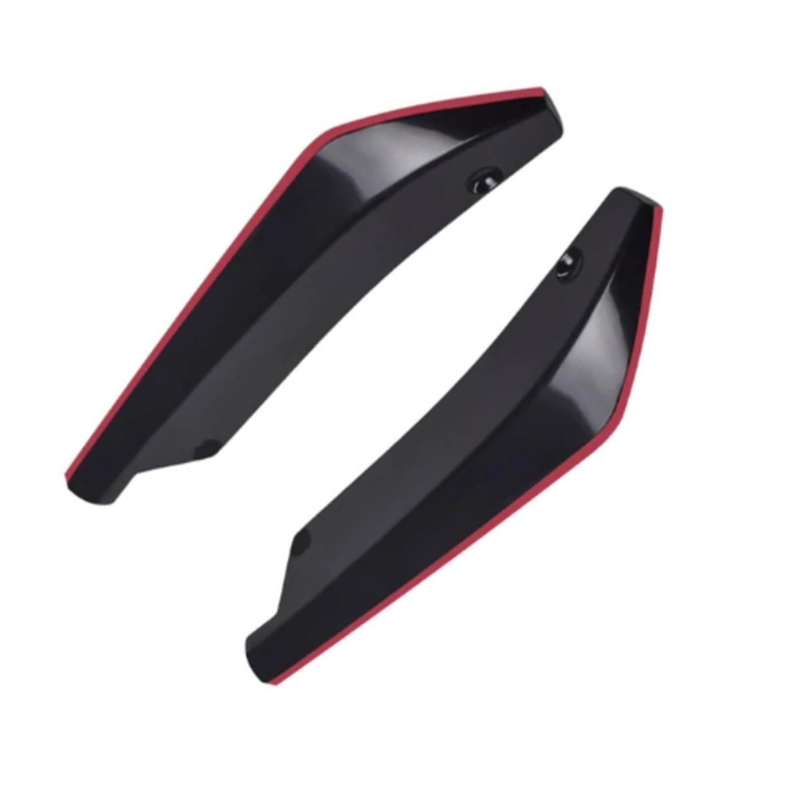 Seitenschweller Universal Auto Vorne Hinten Stoßstange Streifen Lip Spoiler Diffusor Splitter Scratch Protector Winglets Seite Rock Verlängerung Auto-Seitenschweller(Black red edge) von ZHANGZHENGYAO