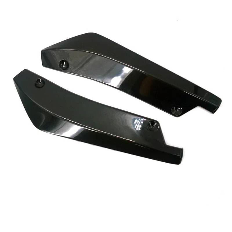 Seitenschweller Universal Auto Vorne Hinten Stoßstange Streifen Lip Spoiler Splitter Diffusor Kratzschutz Carbon Fiber Winglets Seite Rock Auto-Seitenschweller(Schwarz) von ZHANGZHENGYAO