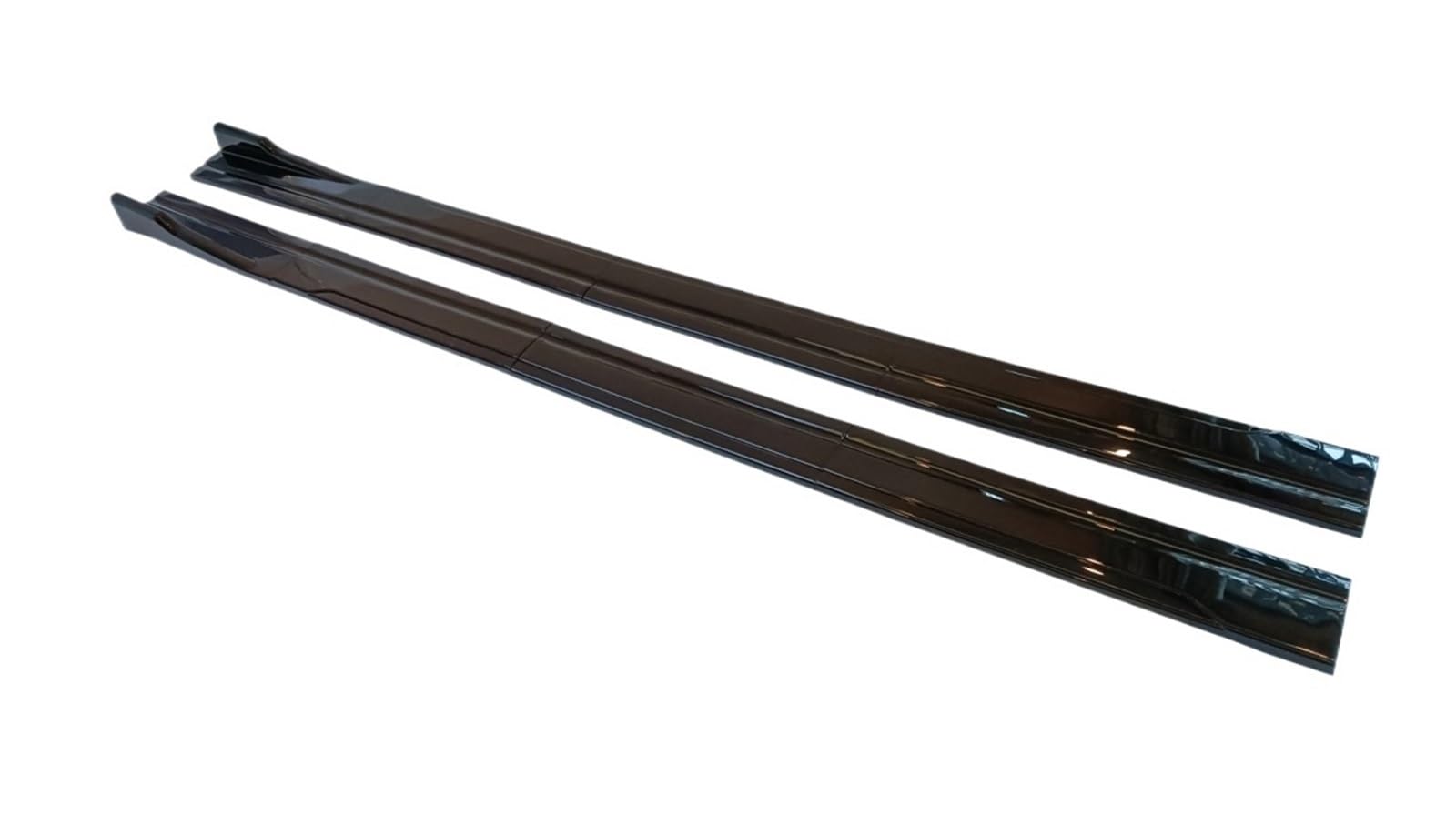 Seitenschweller Universeller Auto-Seitenrock, 8 Stück, Winglet-Splitter, Lippen-Seitenspoiler Auto-Seitenschweller(Glossy black) von ZHANGZHENGYAO