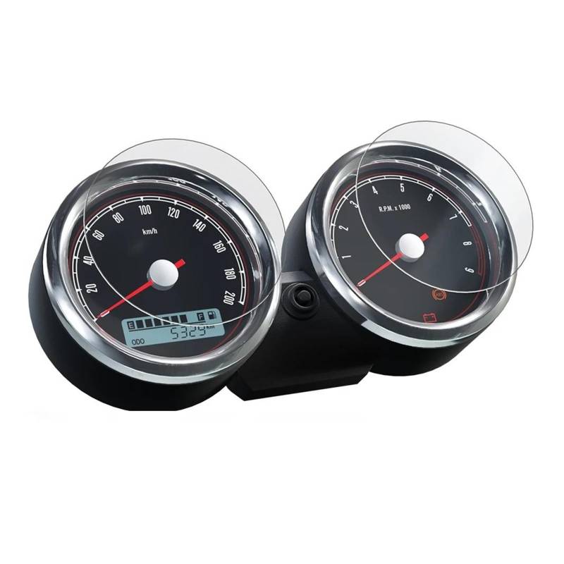 Tachoschutzfolie Für Interceptor 650 Für Interceptor Für Continental GT 2018 Instrument Schutz Film Klar Anti-Glare Cluster Bildschirm Scratch TFT LCD Armaturenbrett Displayschutzfolie(4 Set) von ZHANGZHENGYAO