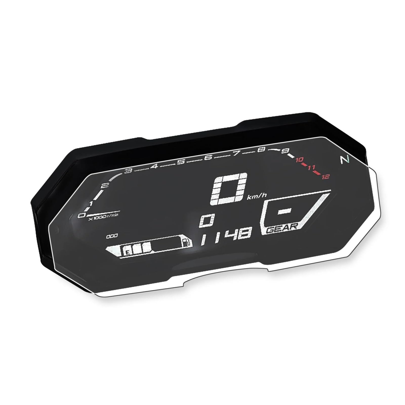 Tachoschutzfolie Für MT-07 Für MT07 Für Tracer 700GT FZ-07 2021-2023 MT 07 Tacho Instrument Screen Protector Film Motorrad Zubehör Armaturenbrett Displayschutzfolie(4 pcs) von ZHANGZHENGYAO
