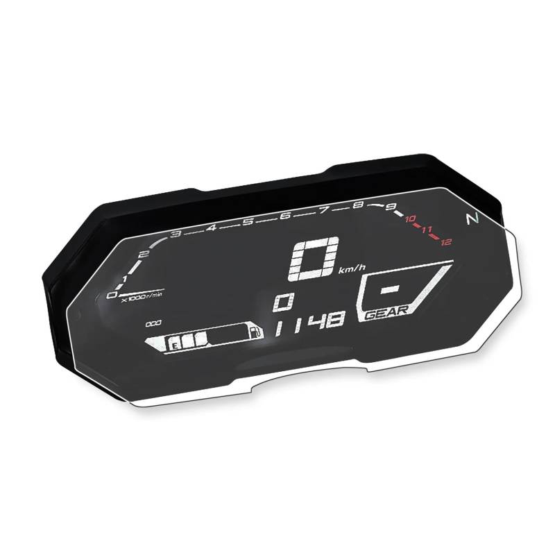 Tachoschutzfolie Für MT-07 Für MT07 Für Tracer 700GT FZ-07 2021-2023 MT 07 Tacho Instrument Screen Protector Film Motorrad Zubehör Armaturenbrett Displayschutzfolie(4 pcs) von ZHANGZHENGYAO