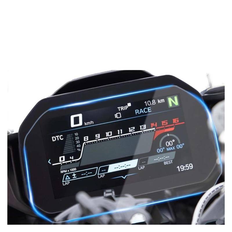 Tachoschutzfolie Für S1000RR Für S1000XR 2020 2021 2022 Motorrad Scratch Cluster Screen-Dashboard Schutz Instrument Film Armaturenbrett Displayschutzfolie(2 Set) von ZHANGZHENGYAO