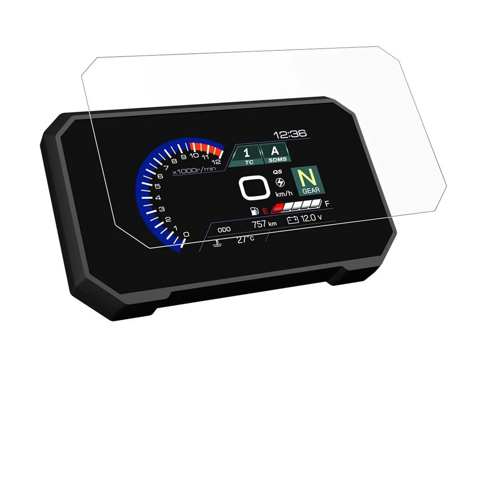 Tachoschutzfolie Für Suzuki Für V-Strom 800DE V-Strom 800RE V Strom 800 DE Teile Zubehör Dashboard Screen Protector 800 RE TPU Instrument Film Armaturenbrett Displayschutzfolie(1 Set) von ZHANGZHENGYAO