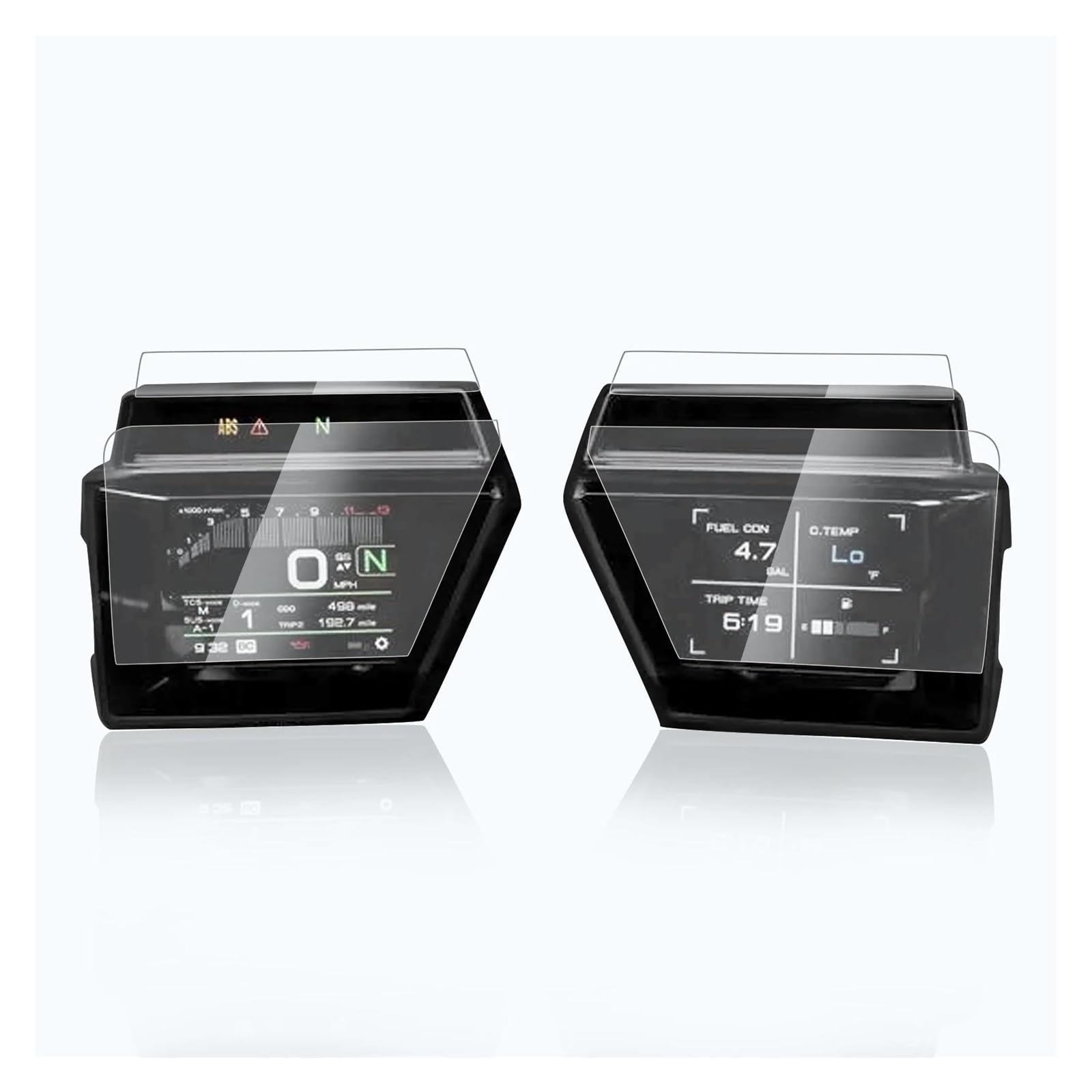 Tachoschutzfolie Für Tracer 9 Für GT 900 GT Für Tracer 9GT 900GT 2021 2022 Dashboard Screen Protector Cluster Scratch-Screen Schutz Film Armaturenbrett Displayschutzfolie(4 pcs) von ZHANGZHENGYAO