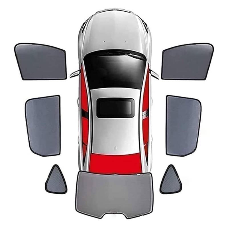 Auto Fenster Sonnenschutz für Mercedes-Benz GLA 2020-2023 2024, Auto Sonnenschutz Visier UV Schutz Atmungsaktives PrivatsphäRe Schutz Zubehör,7pcs-wholecar von ZHAOHAO