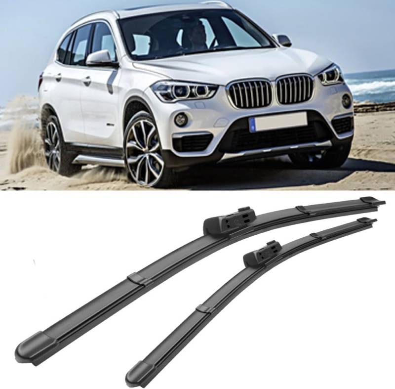 Scheibenwischer Set für BMW X1 F48 2015-2019, Auto Scheibenwischerblatt Ersatz-Scheibenwischer für Frontscheibe Ersatzwischblätter von ZHAOWLI