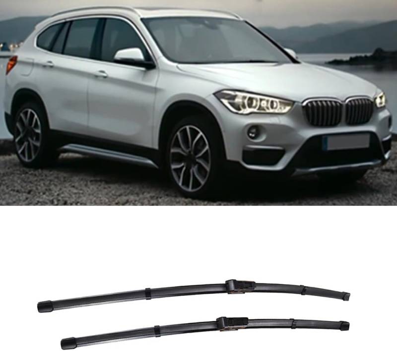 Scheibenwischer Set für BMW X1 F48 2015-2022, Auto Scheibenwischerblatt Ersatz-Scheibenwischer für Frontscheibe Ersatzwischblätter von ZHAOWLI