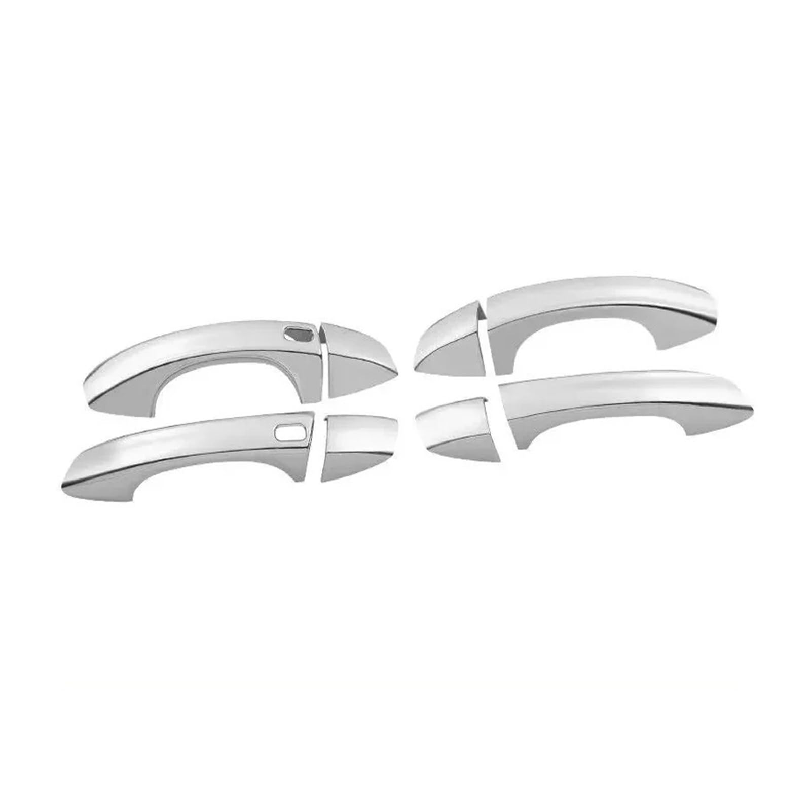 ZHINUAN Auto-Seitentürgriff-Abdeckungsschale passend for Skoda, Kodiaq 2017–2023, Chromverkleidung, Aufkleber, Styling-Zubehör Außentürgriffabdeckung(2 buttons) von ZHINUAN