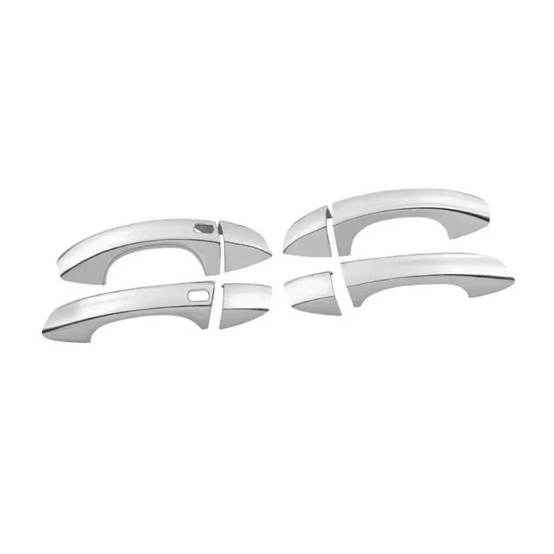 ZHINUAN Auto-Seitentürgriff-Abdeckungsschale passend for Skoda, Kodiaq 2017–2023, Chromverkleidung, Aufkleber, Styling-Zubehör Außentürgriffabdeckung(2 buttons) von ZHINUAN