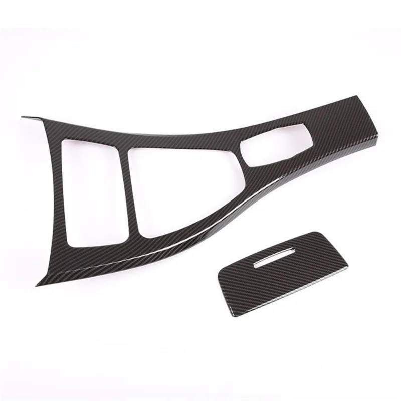 ZHINUAN Linkslenker-Auto-Mittelkonsolen-Schalttafel-Abdeckungs-Zierrahmen, passend for 3er-Serie E90 E92 E93 2008–2012 Overlay für die Schalttafel der Konsole von ZHINUAN