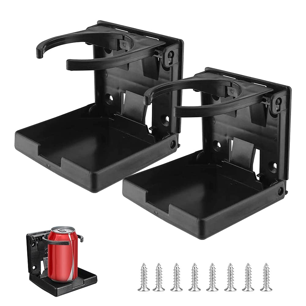 ZHIQIN 2 Stück Auto Getränkehalter klappbar Auto Flaschenhalter Universeller Kaffeebecherhalter Folding Drink Holders Becherhalter für Boot KFZ aus Kunststoff,Schwarz ZHIQIN 2 Stück Auto Getränkehalter klappbar Auto Flaschenhalter Universeller Kaffeebecherhalter Folding Drink Holders Becherhalter für Boot KFZ aus Kunststoff,Schwarz von ZHIQIN
