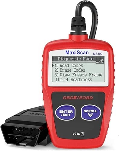 ZHIYUEN® MaxiScan MS309 OBD2 Code Reader Check Engine Fault Check Emission Monitor Status Clear Codes View Freeze Frame Data CAN Diagnostic Scan Tool for OBD II Protocol Vehicles von ZHIYUEN