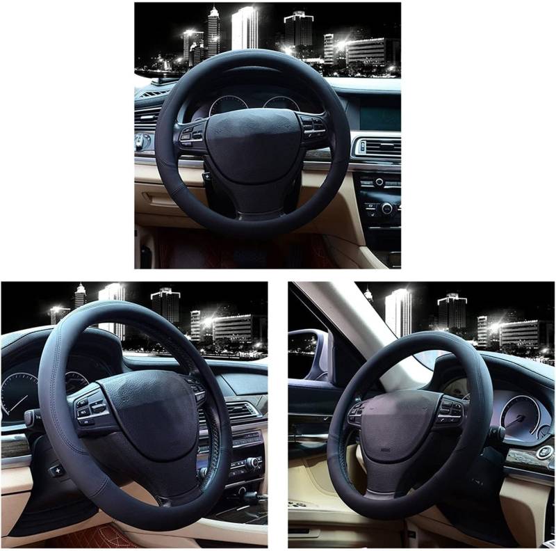 Auto Lenkradbezug für Kia Proceed III 2018 2019 2020 2021 2022 2023 2024, Anti Rutsch Atmungsaktiv Lenkradabdeckung Auto Zubehör,A von ZHJYFC66
