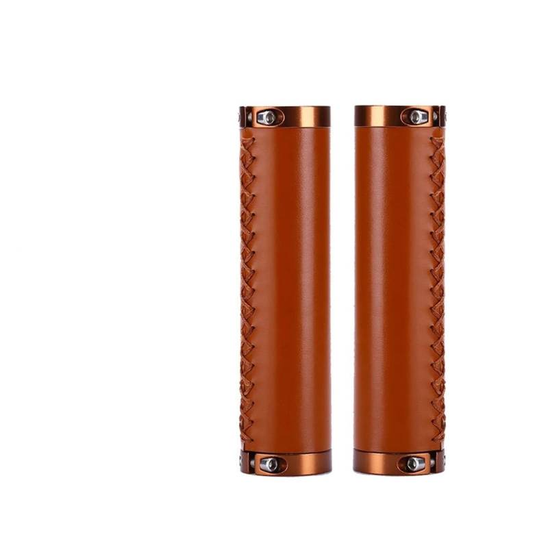 1 Paar Fahrrad Griffe Fahrrad Klapp Fahrrad Anti-Skid Ahock Lenker Griffe Roller Lange/Kurze Leder Lenker Abdeckung Fahrrad Teile von ZHNRHJUE