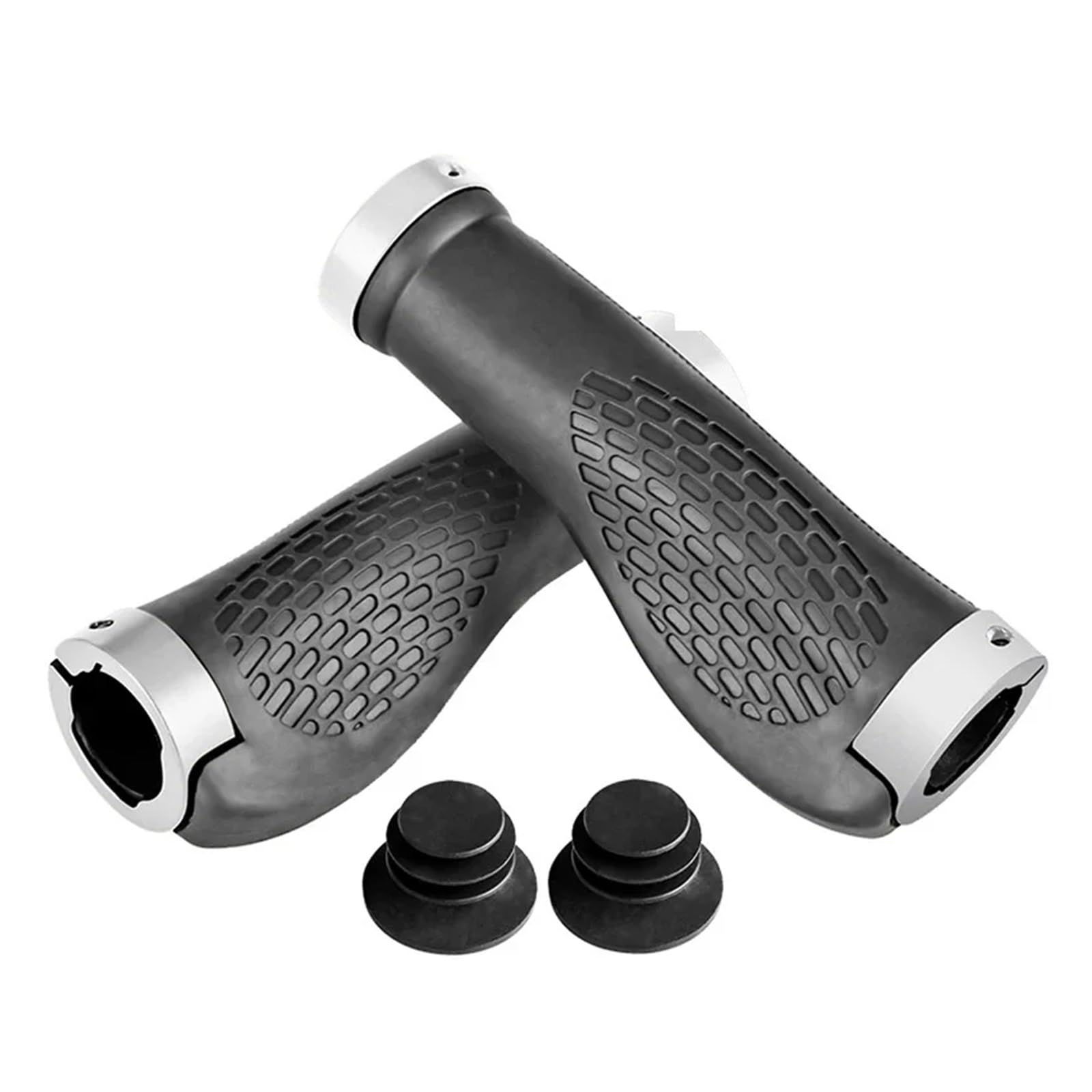 Fahrradgriff-Lenker-Endkappe, Aluminiumlegierung, Schloss, Berglenkergriff, Fahrrad-Anti-Rutsch-Gummi, rutschfeste Fahrradgriffe Fahrradgriff-Lenker-Endkappe, Aluminiumlegierung, Schloss, Berglenkergriff, Fahrrad-Anti-Rutsch-Gummi, rutschfeste Fahrradgriffe von ZHNRHJUE