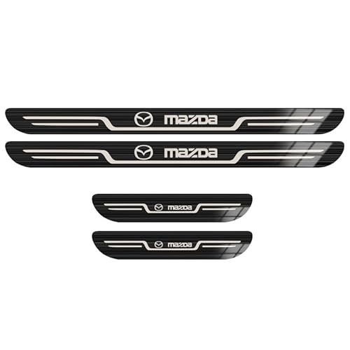 4 Stücke Auto Edelstahl Einstiegsleisten Schutz für Mazda CX-7 2010-2016, Rutschfestes Kratzschutz Auto Willkommenspedal Türschweller Schutz Aufkleber mit Logo 4 Stücke Auto Edelstahl Einstiegsleisten Schutz für Mazda CX-7 2010-2016, Rutschfestes Kratzschutz Auto Willkommenspedal Türschweller Schutz Aufkleber mit Logo von ZHOUFUDA