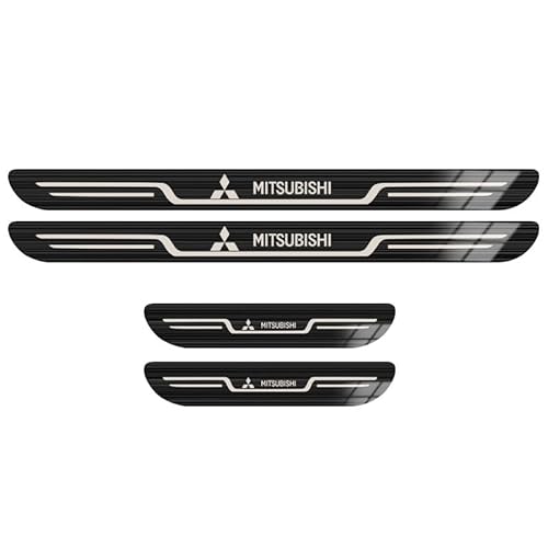 4 Stücke Auto Edelstahl Einstiegsleisten Schutz für Mitsubishi Eclipse Cross 2018-2023, Rutschfestes Kratzschutz Auto Willkommenspedal Türschweller Schutz Aufkleber mit Logo 4 Stücke Auto Edelstahl Einstiegsleisten Schutz für Mitsubishi Eclipse Cross 2018-2023, Rutschfestes Kratzschutz Auto Willkommenspedal Türschweller Schutz Aufkleber mit Logo von ZHOUFUDA