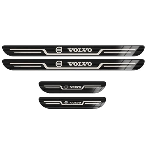 4 Stücke Auto Edelstahl Einstiegsleisten Schutz für Volvo S90 2016-2023, Rutschfestes Kratzschutz Auto Willkommenspedal Türschweller Schutz Aufkleber mit Logo 4 Stücke Auto Edelstahl Einstiegsleisten Schutz für Volvo S90 2016-2023, Rutschfestes Kratzschutz Auto Willkommenspedal Türschweller Schutz Aufkleber mit Logo von ZHOUFUDA