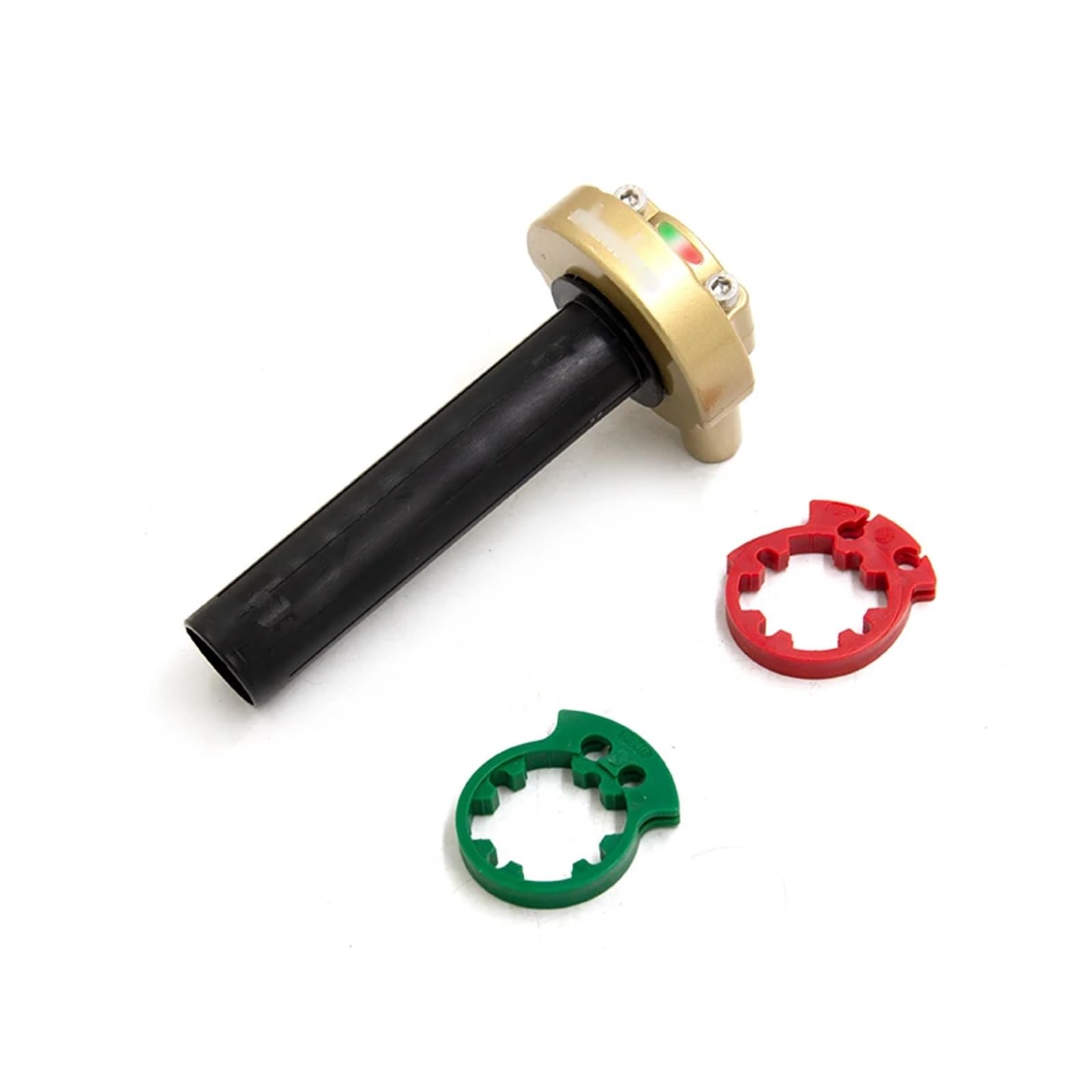 22mm Motorcycle Throttle Twist Grips Handle Accelerator Universal Handlebars for Moped Scooter Bike Handlebar Grip Gel Rubber(Gold) von ZHTAISU