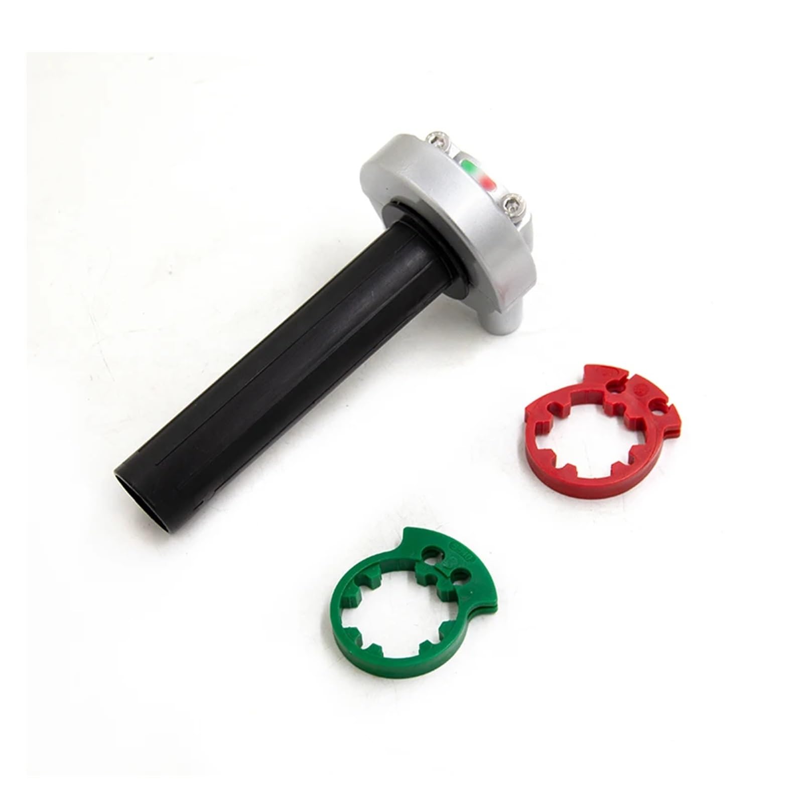 22mm Motorcycle Throttle Twist Grips Handle Accelerator Universal Handlebars for Moped Scooter Bike Handlebar Grip Gel Rubber(Silver) von ZHTAISU