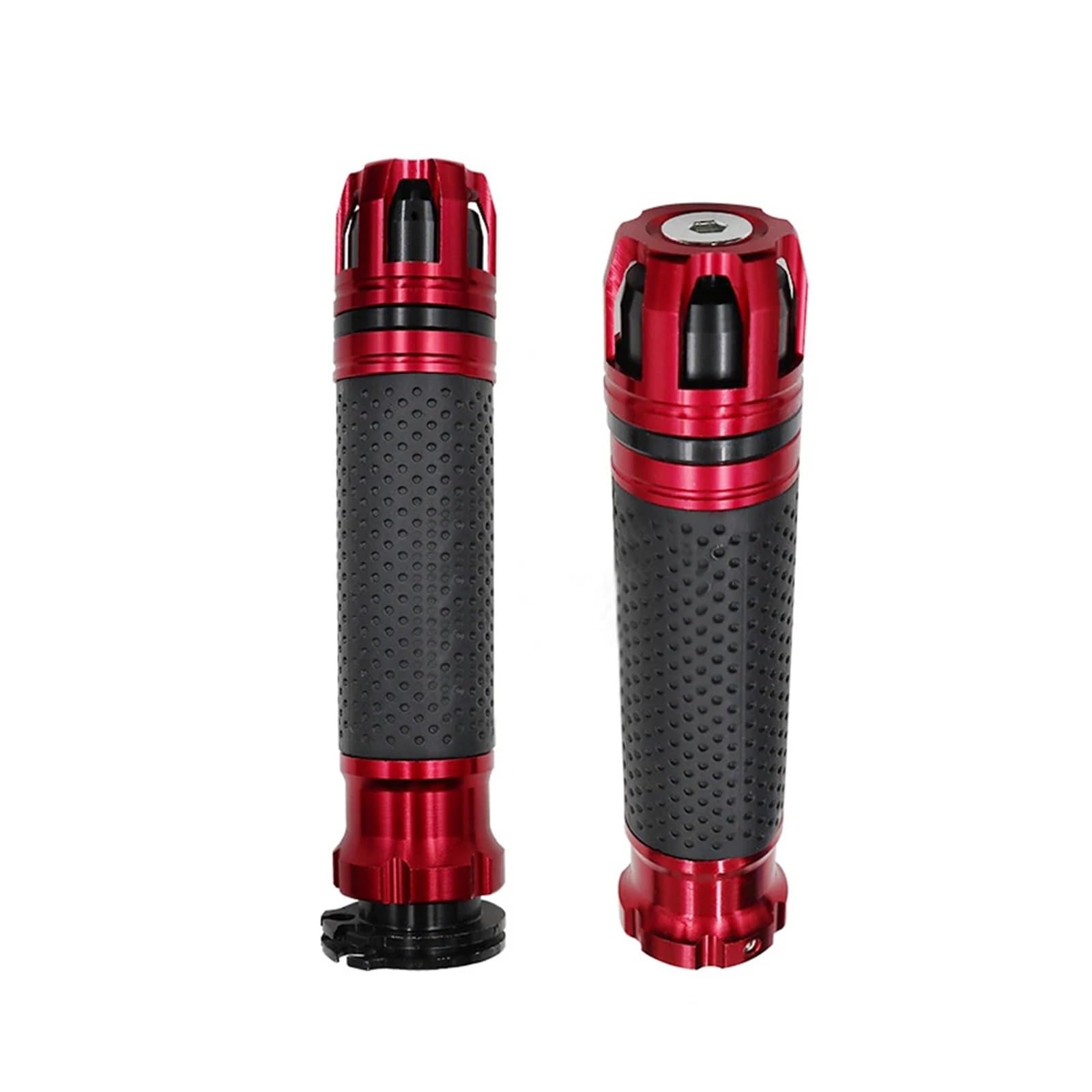 2Pcs Motorcycle Grip Hand Aluminum Alloy Rubber Pedal Biker Scooter Handlebar Soft Cover Handle Grips Modification Accessories(1) von ZHTAISU