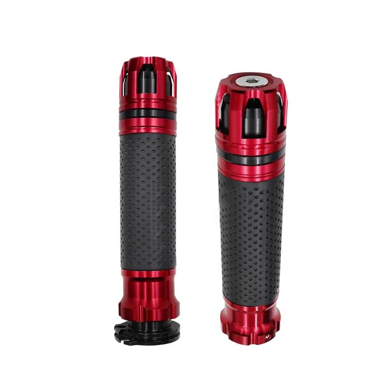 2Pcs Motorcycle Grip Hand Aluminum Alloy Rubber Pedal Biker Scooter Handlebar Soft Cover Handle Grips Modification Accessories(1) von ZHTAISU