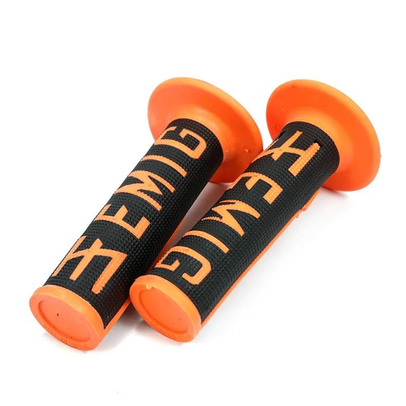 Motocross-Zubehör Motorradgriffe Enduro Cross-Griffmanschetten Pitbike-Griff for Gel GP MX 9-Farben-Gummi-Lenkerschutz(Black Orange) von ZHTAISU