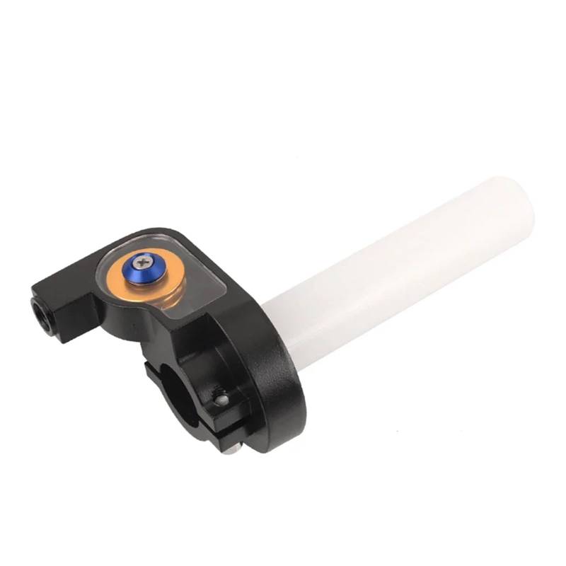 Motorcycle Dirt Bike 22mm Quick Twist Gas Throttle Settle Grips Handle Grips Throttle Cable(Throttle Lever Gold) von ZHTAISU