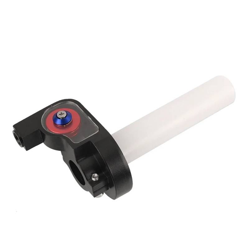 Motorcycle Dirt Bike 22mm Quick Twist Gas Throttle Settle Grips Handle Grips Throttle Cable(Throttle Lever red) von ZHTAISU