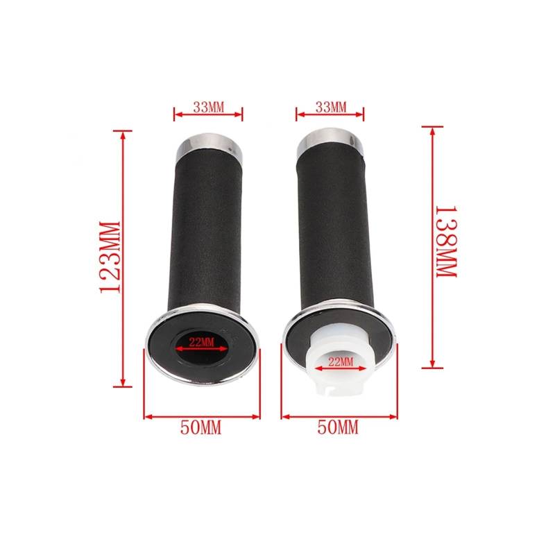 Motorcycle Hand Grip Fit for VT XVS Shadow 400/600/750 Handlebar Grips with for XVS400 XVS650 XVS1100 von ZHTAISU